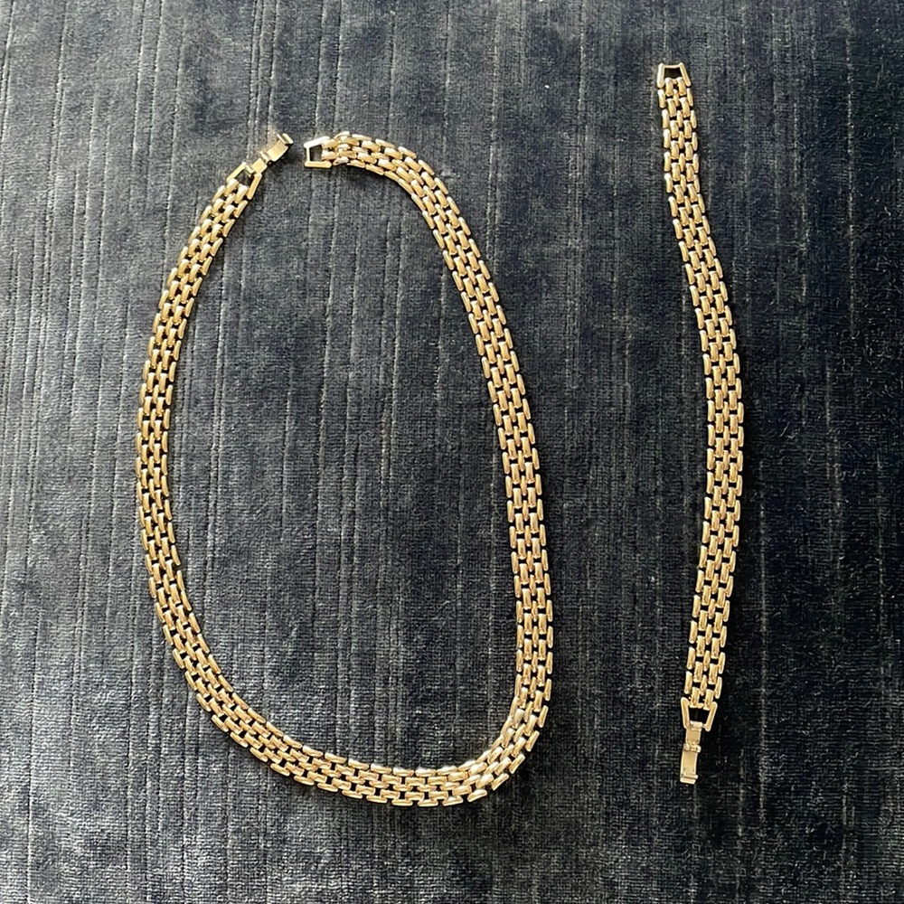 Matching Braided Necklace and Bracelet
